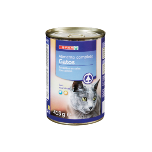 Alimento Completo Gatos Bocaditos en Salsa con Salmón SPAR