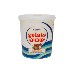 Helado de Avellana con Fructosa y Edulcorante Jop