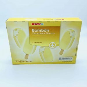 Helado Bombón Chocolate Blanco SPAR 4u