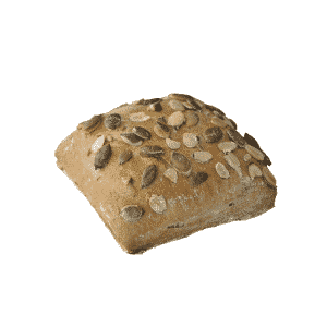 Panecillo cuadrado con semillas