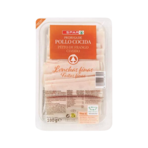 Pechuga de Pollo Cocida Lonchas Finas SPAR 180g