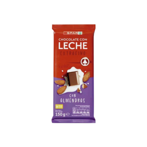 Chocolate con Leche Extrafino con Almendras Troceadas SPAR 150g