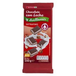 Chocolate con Leche y Avellanas SPAR 150g