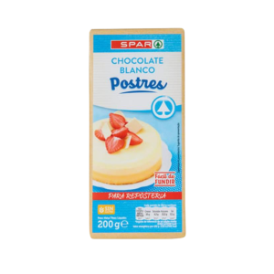 Chocolate Blanco Postres SPAR