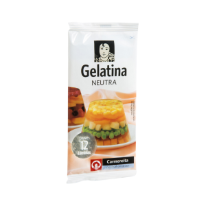 Gelatina en Láminas Carmencita 12u