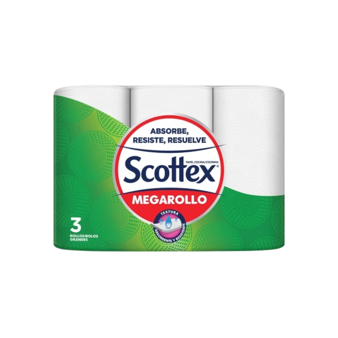 Papel de Cocina Scottex Megarollo 3R