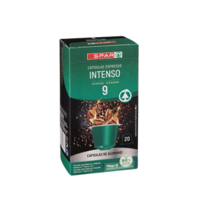 Cápsulas de Café Espresso SPAR Intenso 20u