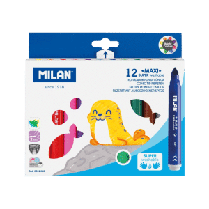 Milan Rotulador Maxi Punta Cónica 12u