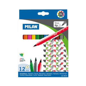 Milan Rotulador Punta Fina 12u