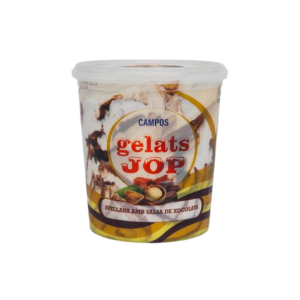 Helado de Avellana con Salsa de Chocolate Jop