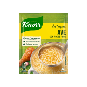 Sopa de Ave con Fideos Knorr 4 Raciones
